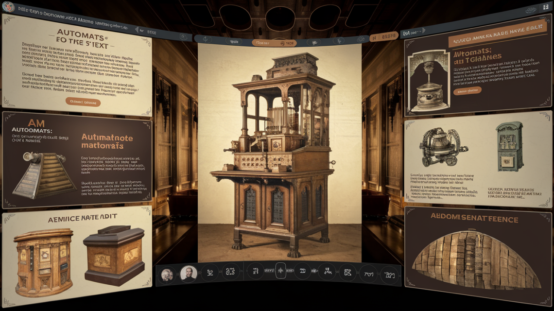 Preparar materials amb #AI , #textos #imatges i #videos , sobre els #autòmats (primers robots) dels Segles XV i XVI, per a una #automatitzar una #expo final per #videoconferencia .