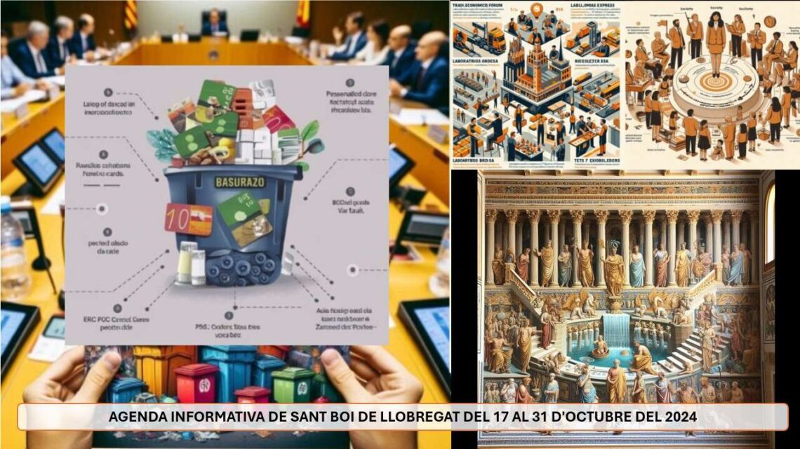 AGENDA INFORMATIVA DE SANT BOI DE LLOBREGAT DEL 17 AL 31 D'OCTUBRE DEL 2024